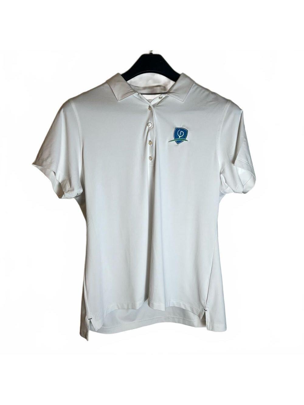 Peter Millar Women's White Perfect Fit Performance UPF Diamond Polo Shirt XL